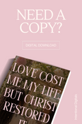 Love Cost Me My Life But Christ Restored It